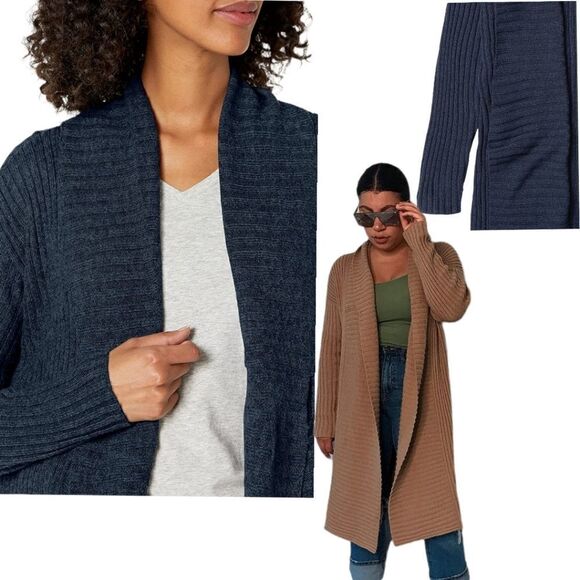 Amazon Essentials Women's Oversized, Open Front, Knee Length Sweater Coat, Small - Picture 3 of 4